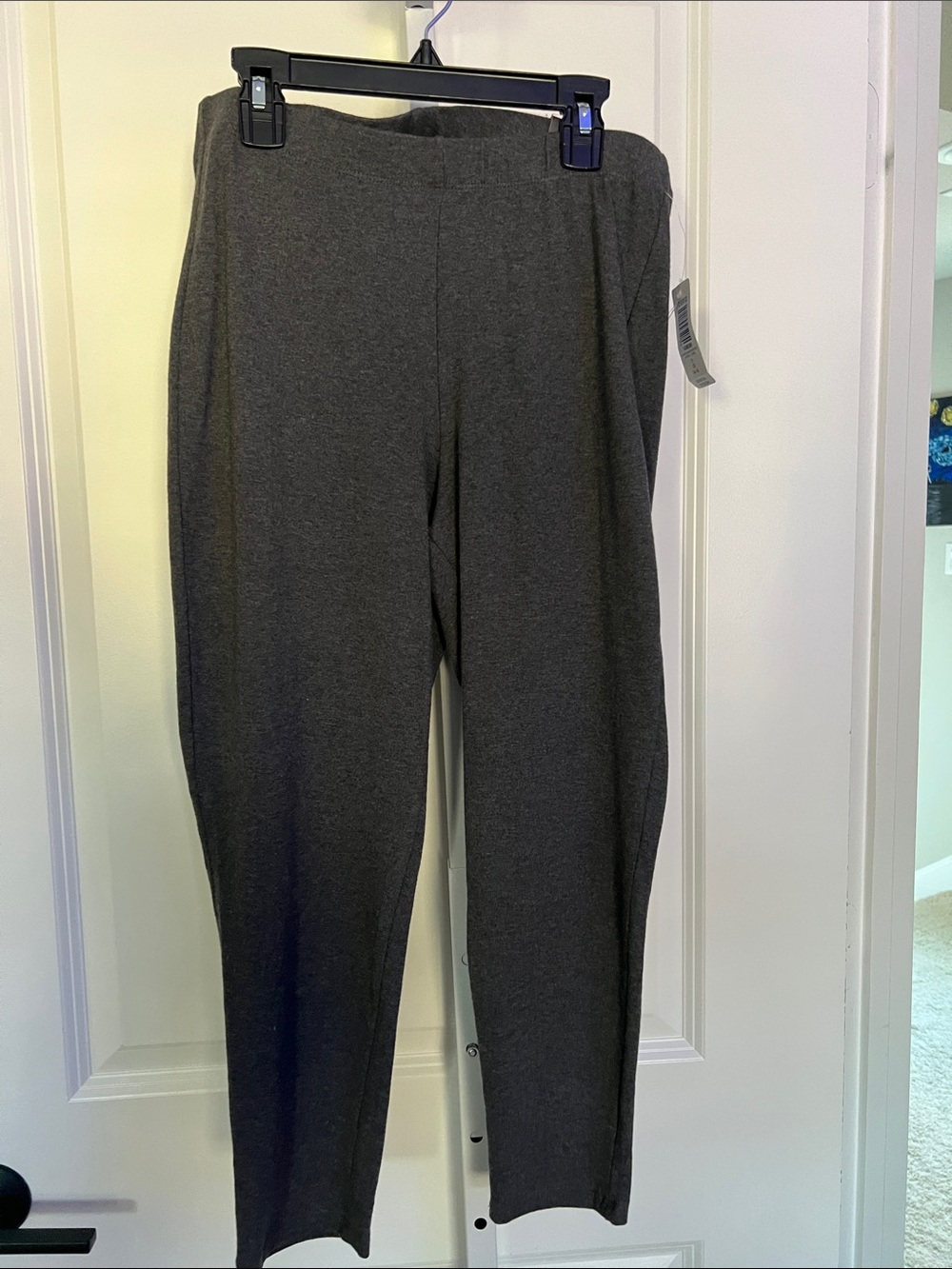 Torrid Size 1 Comfort Dark Grey Heather Crop Stretch Tights
